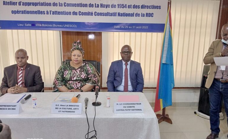  Bibliothèque, Mausolées des Héros Nationaux et le Musée National/RDC : Catherine Kathungu annonce l’apposition des signes distinctifs sur les biens culturels et les édifices patrimoniaux