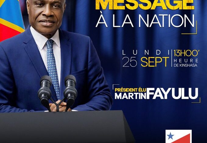  RDC : Martin Fayulu s’adressera à la nation ce lundi !