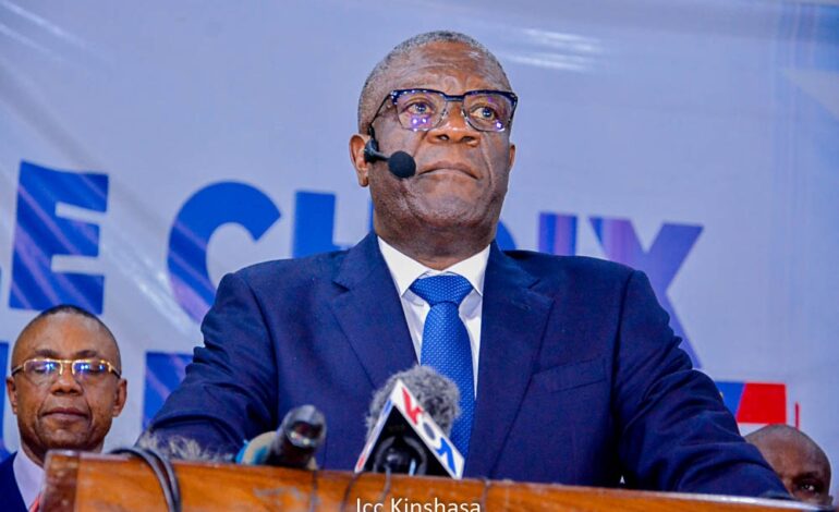  Présidentielle 2023 : le Prix Nobel de la paix, Dr Denis Mukwege officialise sa candidature !