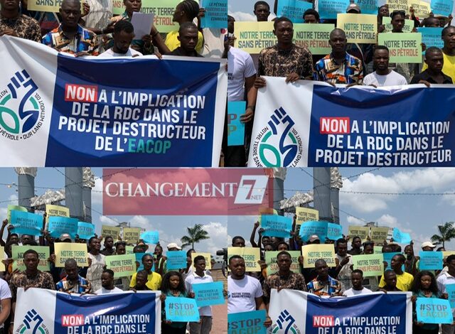 Kinshasa : La Dynamique « Notre Terre Sans Pétrole » dit non à l’implication de la RDC dans le projet destructeur de l’EACOP