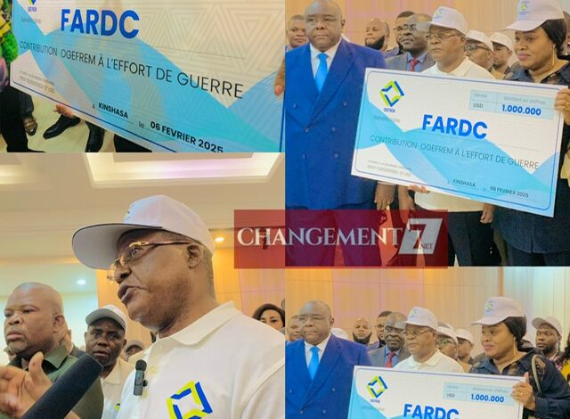 RDC : L’OGFREM apporte un soutien de 1 million USD aux FARDC pour défendre l’intégrité territoriale