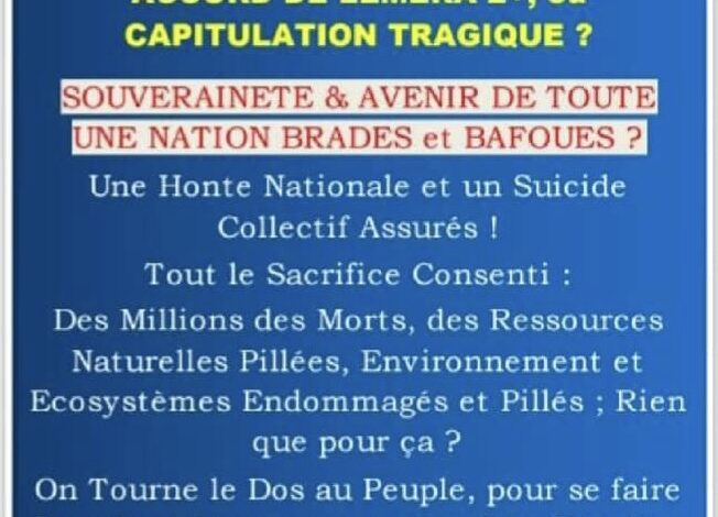 « RDC : vers une capitulation tragique ? Alerte-RDC appelle le peuple à se lever pour défendre la nation »