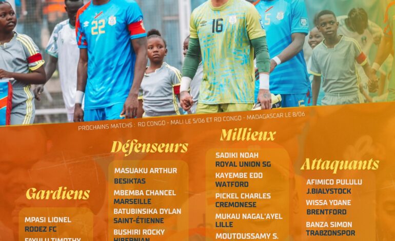 RDC – SPORT : Van Bissaka,Afimico Pululu et Steve Kapuadi dans la Liste de Sébastien Desabre