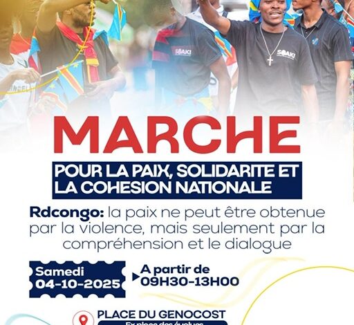 RDC : Alerte-RDC informe les autorités pour une marche nationale de paix et de cohésion le 04 octobre