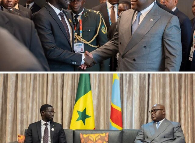 RDC–Sénégal : Tshisekedi et Diomaye Faye renforcent leur alliance à Luanda
