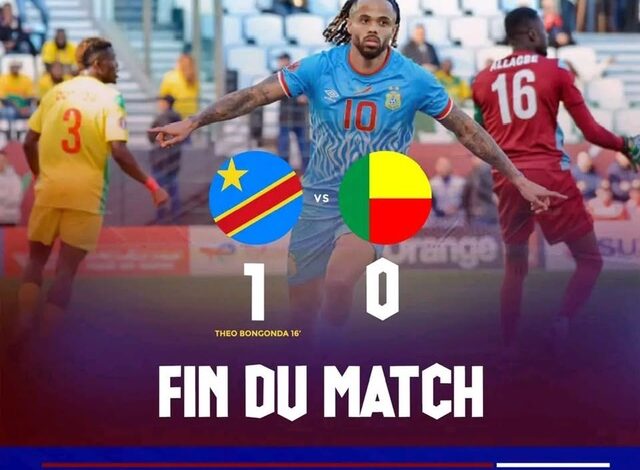 CAN Maroc 2025 : Théo Bongonda offre trois points aux Léopards face au Bénin