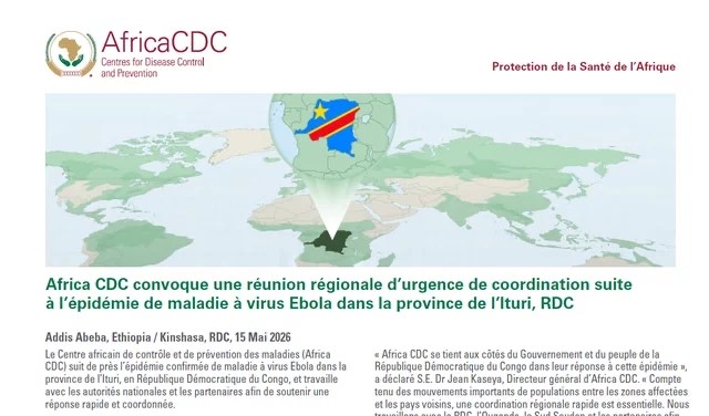 Ebola en Ituri : l’Africa CDC déclenche l’alerte maximale après une mystérieuse flambée meurtrière en RDC